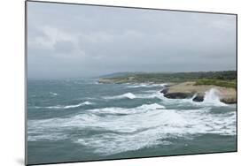 Storm along Porto Torres Coastline, Porto Torres, Sardinia, Italy-Guido Cozzi-Mounted Photographic Print