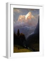 Storm Among the Alps, C.1856-Albert Bierstadt-Framed Giclee Print