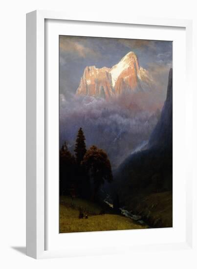 Storm Among the Alps, C.1856-Albert Bierstadt-Framed Giclee Print