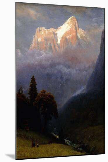 Storm Among the Alps, C.1856-Albert Bierstadt-Mounted Giclee Print