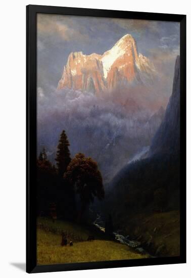 Storm Among the Alps, C.1856-Albert Bierstadt-Framed Giclee Print