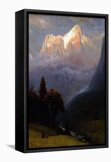 Storm Among the Alps, C.1856-Albert Bierstadt-Framed Stretched Canvas