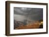 Storm and Rainbow over the Grand Canyon, Grand Canyon, Arizona-Greg Probst-Framed Photographic Print