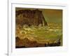 Storm at Etretat, 1883-Claude Monet-Framed Premium Giclee Print