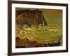 Storm at Etretat, 1883-Claude Monet-Framed Premium Giclee Print