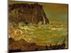 Storm at Etretat, 1883-Claude Monet-Mounted Giclee Print