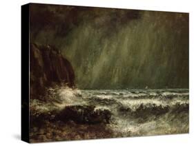 Storm at Sea, 1865-Gustave Courbet-Stretched Canvas