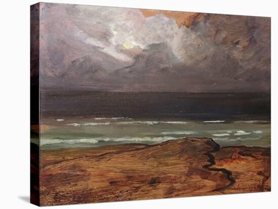 Storm at Sea, Brittany (Oil on Canvas)-Charles Cottet-Stretched Canvas