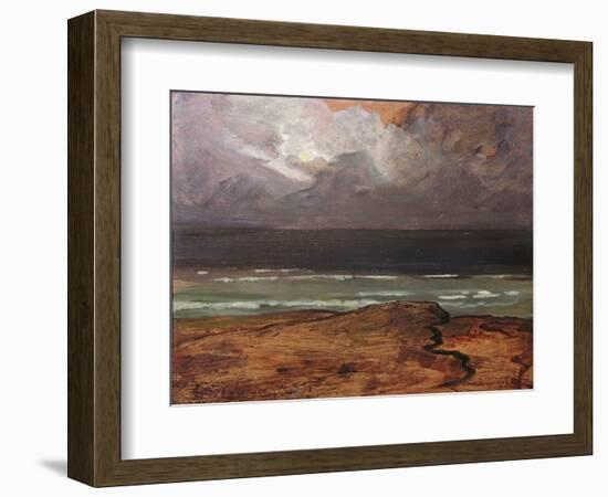 Storm at Sea, Brittany (Oil on Canvas)-Charles Cottet-Framed Giclee Print