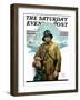 "Storm at Sea," Saturday Evening Post Cover, November 6, 1926-Edgar Franklin Wittmack-Framed Giclee Print