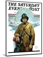"Storm at Sea," Saturday Evening Post Cover, November 6, 1926-Edgar Franklin Wittmack-Mounted Giclee Print