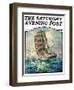 "Storm at Sea," Saturday Evening Post Cover, October 31, 1931-Anton Otto Fischer-Framed Giclee Print