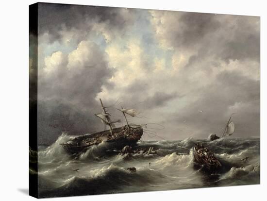 Storm at Sea-Hermann Koekkoek-Stretched Canvas