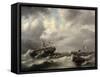 Storm at Sea-Hermann Koekkoek-Framed Stretched Canvas