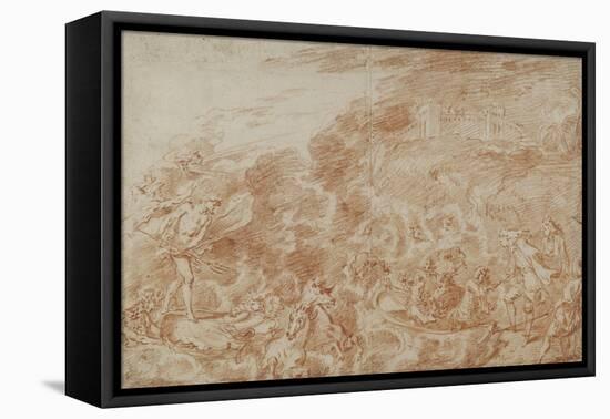Storm at Sea-Jean Antoine Watteau-Framed Stretched Canvas