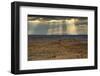 Storm at sunset, Pinnacles Viewpoint, Badlands National Park, South Dakota, USA-Michel Hersen-Framed Photographic Print