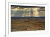 Storm at sunset, Pinnacles Viewpoint, Badlands National Park, South Dakota, USA-Michel Hersen-Framed Photographic Print