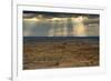 Storm at sunset, Pinnacles Viewpoint, Badlands National Park, South Dakota, USA-Michel Hersen-Framed Photographic Print