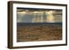 Storm at sunset, Pinnacles Viewpoint, Badlands National Park, South Dakota, USA-Michel Hersen-Framed Photographic Print