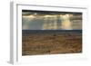 Storm at sunset, Pinnacles Viewpoint, Badlands National Park, South Dakota, USA-Michel Hersen-Framed Photographic Print