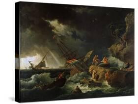 Storm at the Sea, 1740S-Claude Joseph Vernet-Stretched Canvas