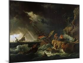 Storm at the Sea, 1740S-Claude Joseph Vernet-Mounted Giclee Print
