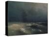 Storm at the Seashore by Nice, 1885-Ivan Konstantinovich Aivazovsky-Stretched Canvas