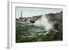 Storm, Blackpool, Lancashire, C1905-null-Framed Giclee Print