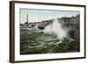 Storm, Blackpool, Lancashire, C1905-null-Framed Giclee Print