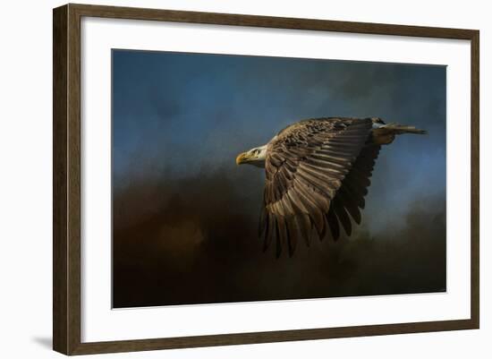 Storm Chaser Bald Eagle-Jai Johnson-Framed Giclee Print