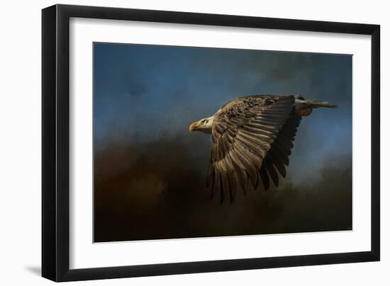 Storm Chaser Bald Eagle-Jai Johnson-Framed Premium Giclee Print