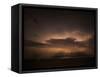 Storm Cloud and Lightning at Sea Taken in Pensacola Florida-Harris Hamdan-Framed Stretched Canvas