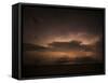 Storm Cloud and Lightning at Sea Taken in Pensacola Florida-Harris Hamdan-Framed Stretched Canvas