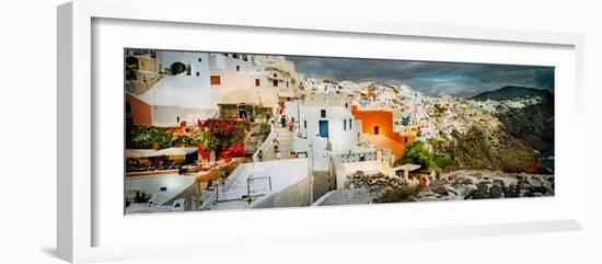 Storm Cloud over the Santorini, Cyclades Islands, Greece-null-Framed Photographic Print