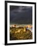 Storm Clouds above Monticchiello with Last Evening Light-Terry Eggers-Framed Photographic Print