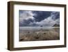 Storm clouds at low tide on beach at Cape Kiwanda in Pacific City, Oregon, USA-Chuck Haney-Framed Photographic Print