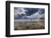 Storm clouds at low tide on beach at Cape Kiwanda in Pacific City, Oregon, USA-Chuck Haney-Framed Photographic Print