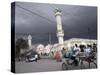 Storm Clouds Gather over a Mosque in the Center of Hargeisa, Capital of Somaliland, Somalia, Africa-Mcconnell Andrew-Stretched Canvas