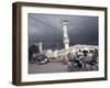 Storm Clouds Gather over a Mosque in the Center of Hargeisa, Capital of Somaliland, Somalia, Africa-Mcconnell Andrew-Framed Premium Photographic Print