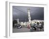 Storm Clouds Gather over a Mosque in the Center of Hargeisa, Capital of Somaliland, Somalia, Africa-Mcconnell Andrew-Framed Premium Photographic Print