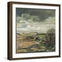 Storm Clouds over Angmering Estate, 2007-Margaret Hartnett-Framed Giclee Print