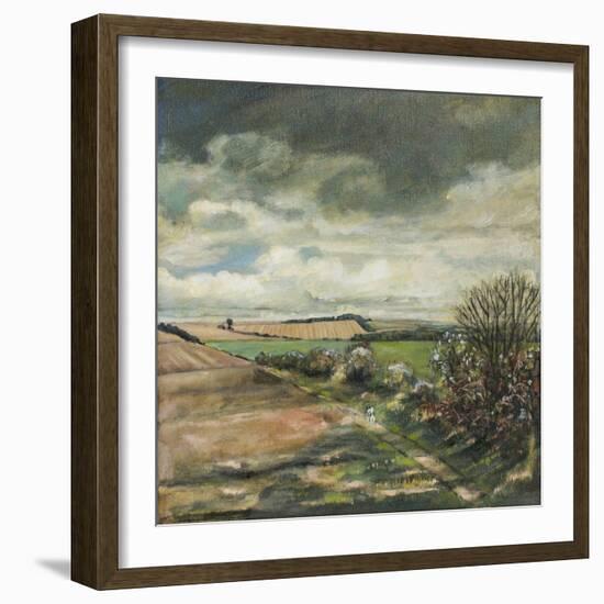 Storm Clouds over Angmering Estate, 2007-Margaret Hartnett-Framed Giclee Print