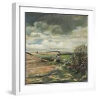 Storm Clouds over Angmering Estate, 2007-Margaret Hartnett-Framed Giclee Print