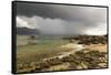 Storm Clouds over Baie Beau Vallon, Mahe, Seychelles, Indian Ocean Islands-Guido Cozzi-Framed Stretched Canvas