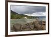 Storm Clouds over Baie Beau Vallon, Mahe, Seychelles, Indian Ocean Islands-Guido Cozzi-Framed Photographic Print