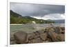 Storm Clouds over Baie Beau Vallon, Mahe, Seychelles, Indian Ocean Islands-Guido Cozzi-Framed Photographic Print