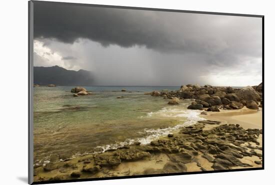 Storm Clouds over Baie Beau Vallon, Mahe, Seychelles, Indian Ocean Islands-Guido Cozzi-Mounted Photographic Print