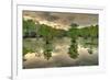 Storm Clouds over Cypress Swamp-WarrenPrice-Framed Photographic Print