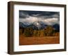 Storm Clouds Over Mountains and Trees, Grand Teton National Park, USA-Carol Polich-Framed Photographic Print