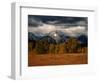 Storm Clouds Over Mountains and Trees, Grand Teton National Park, USA-Carol Polich-Framed Photographic Print